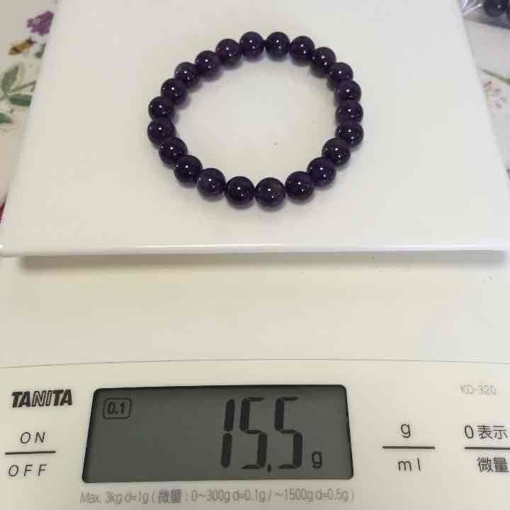 高品質アメジスト8mmブレスレット