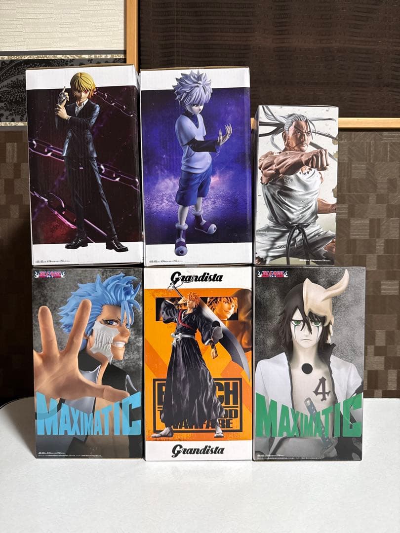 ハンターハンター　ブリーチ　フィギュア6点(キルア　クラピカ　ネテロ　黒崎一護・