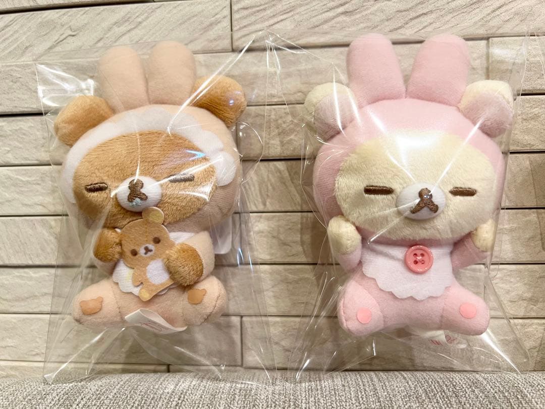 リラックマ うさうさベビー すやすやマスコットキーチェーン 4種 コンプリート