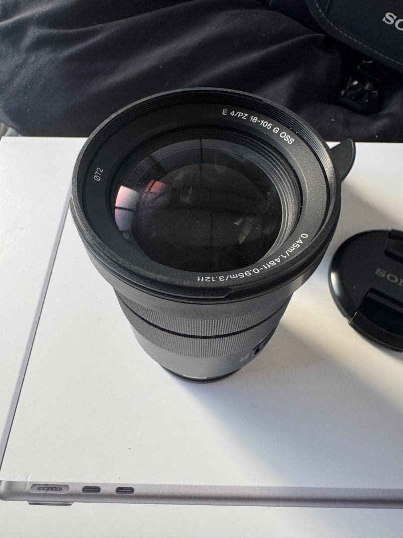 E PZ 18-105mm F4 G OSS 美品 フード・キャップ付き
