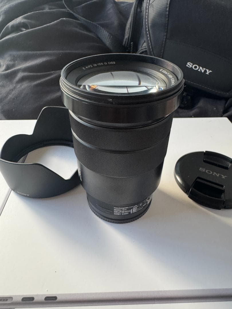 E PZ 18-105mm F4 G OSS 美品 フード・キャップ付き
