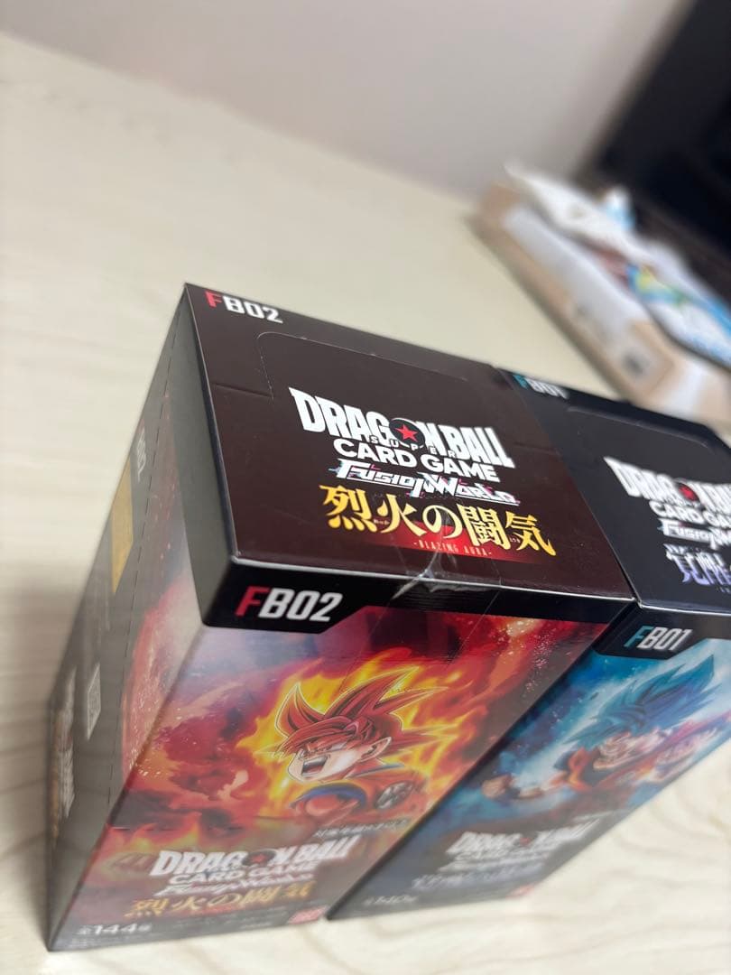 ドラゴンボールカードゲーム フュージョンワールド　覚醒の鼓動、烈火の闘気テープ付