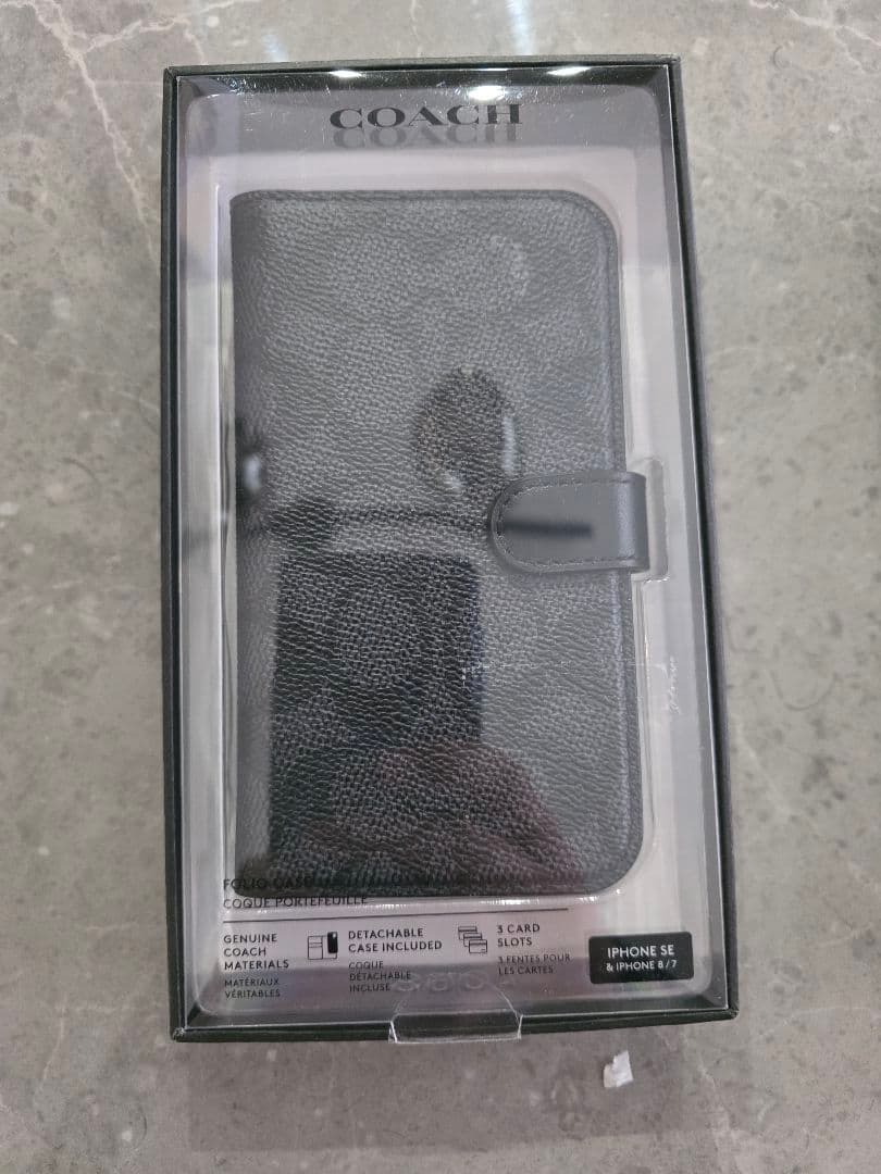 COACH iPhone SE3/SE2/8/7 手帳ケース 【新品未使用】