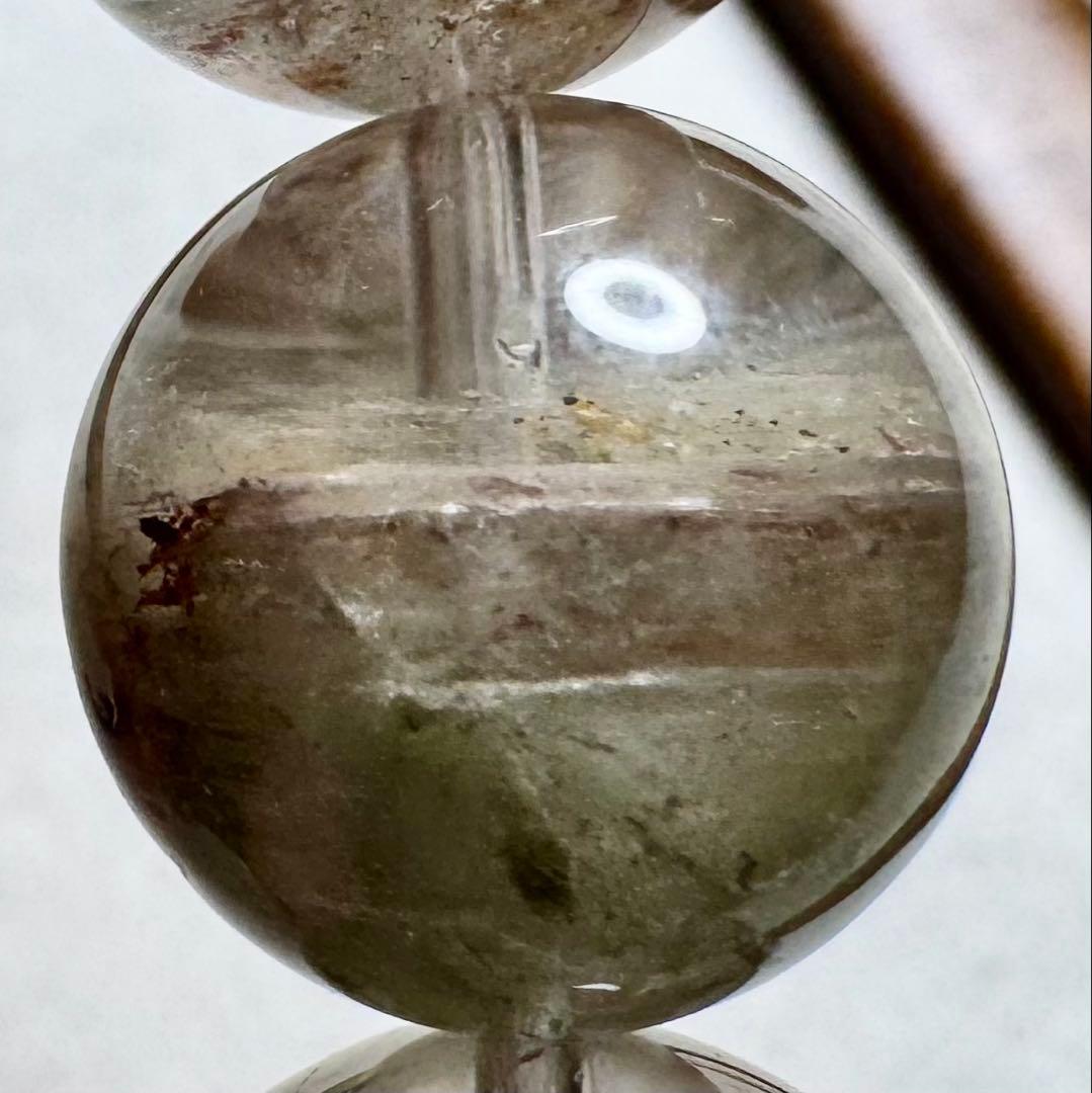 Clear Depth上質 金属鉱入り•ガーデンファントムクォーツ ブレスレット