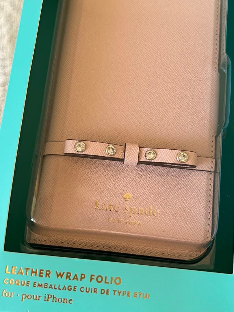 ケイトスペード　kate spade 手帳型レザーiPhoneXケース