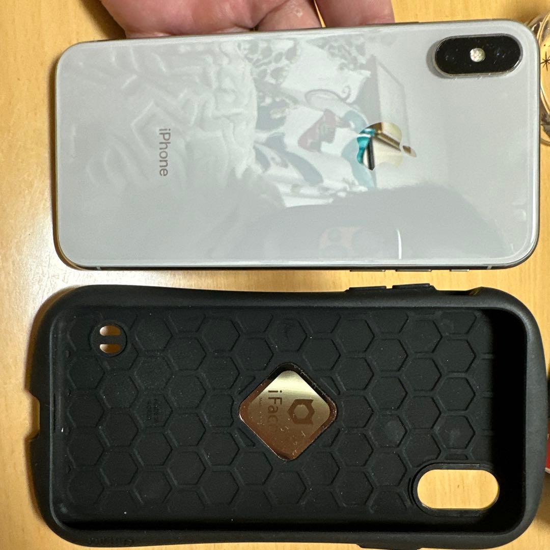 iFace ケース ホワイト ゴールド リングスタンド付き