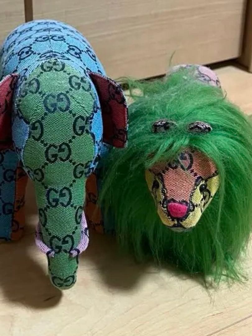 GUCCI GGロゴ動物ぬいぐるみ2セット