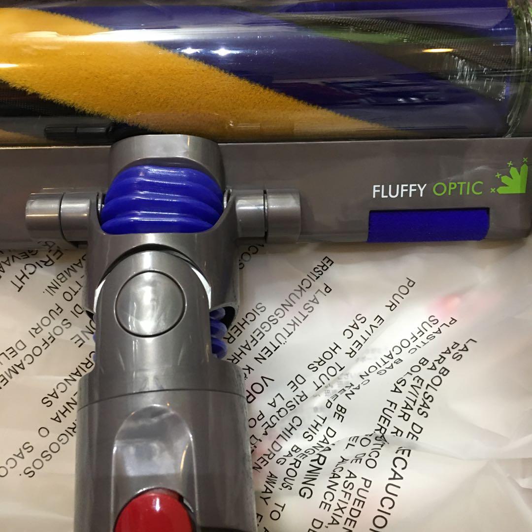 スティッククリーナー ヘッド 青と黄色のストライプ