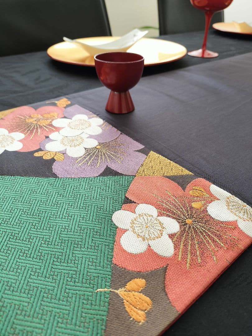 A447★高級‼️ひな祭り‼️入学式‼️袋帯テーブルランナー2ｍ12cm