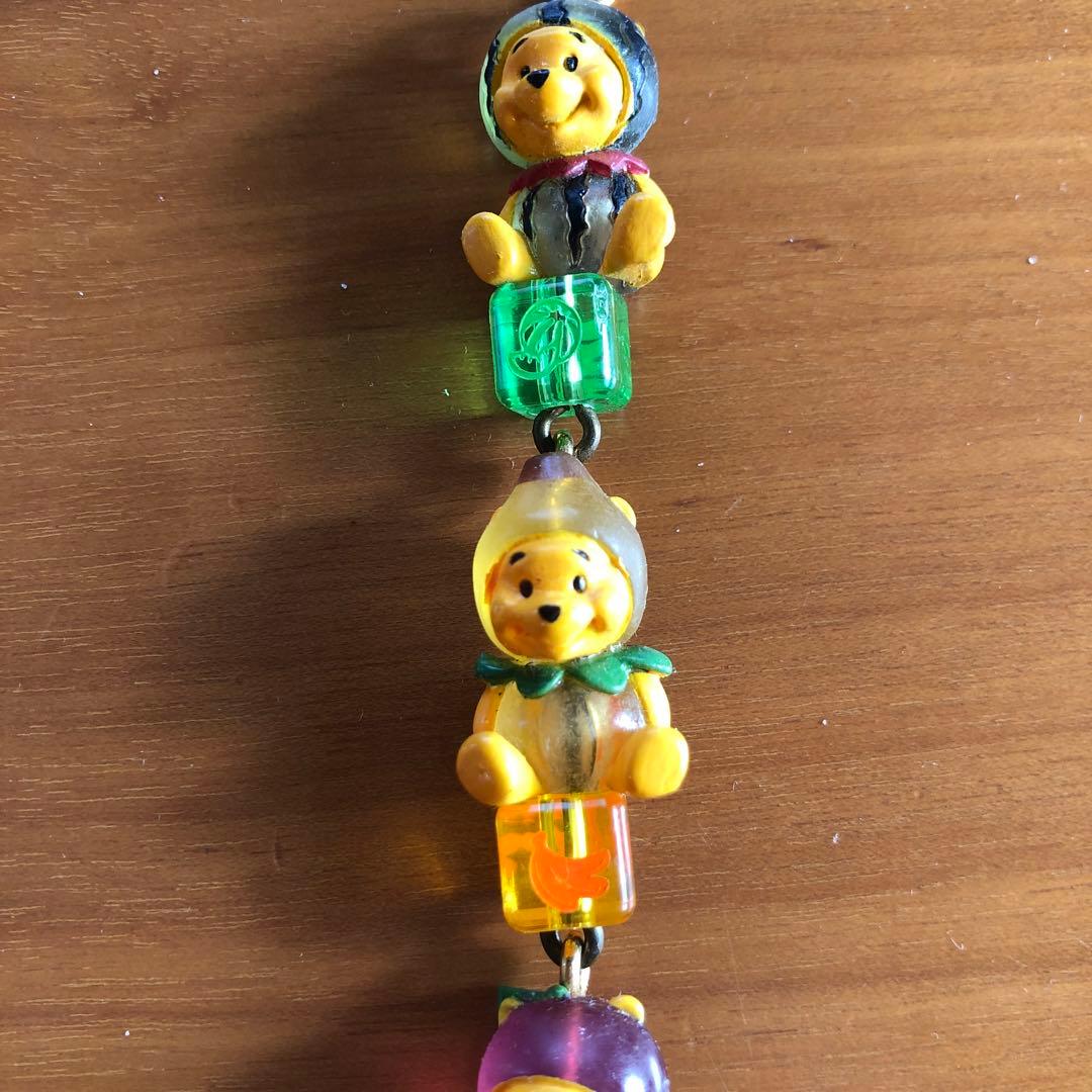 根付け　くまのプーさん（フルーツ着ぐるみ、アニマル着ぐるみ）【４個セット】