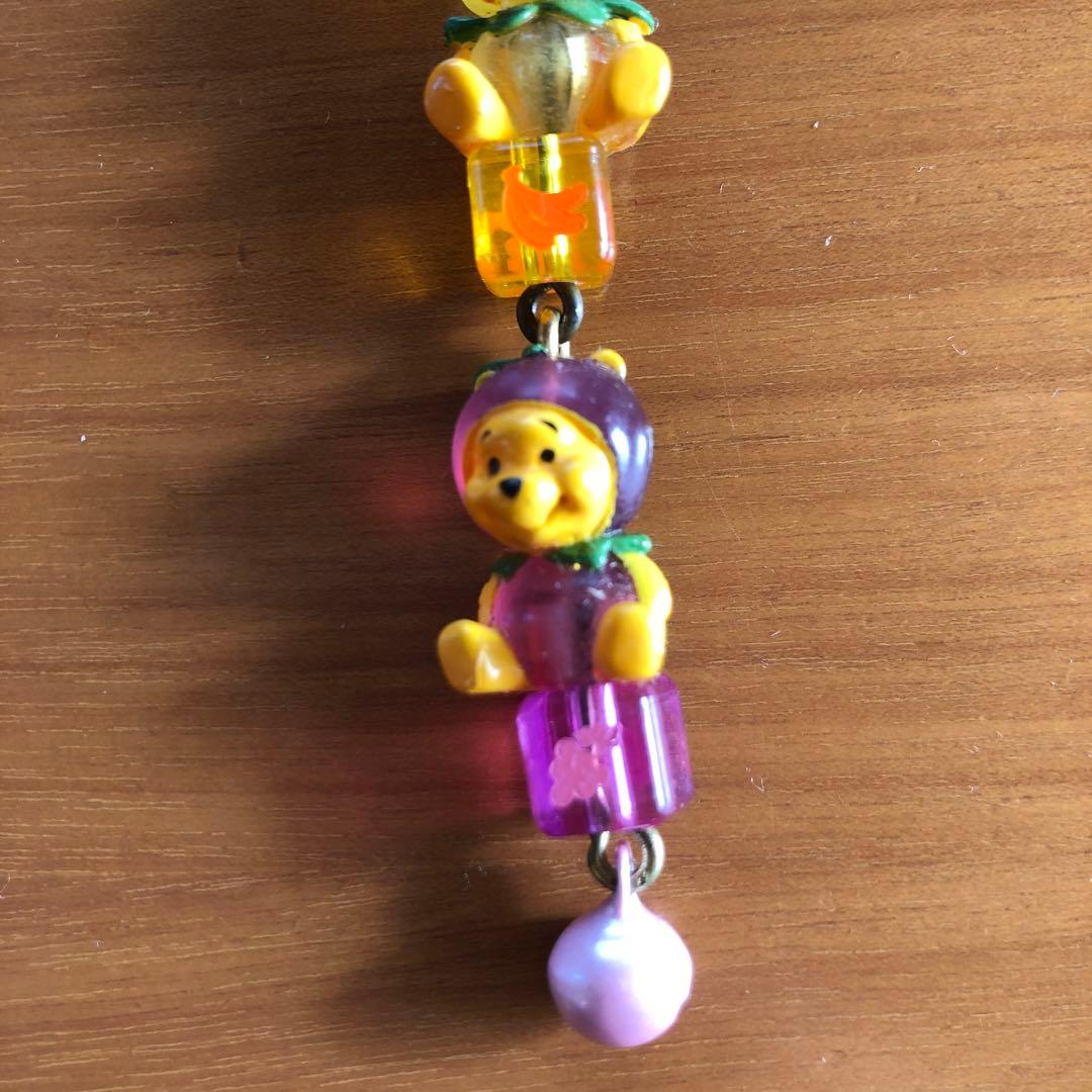 根付け　くまのプーさん（フルーツ着ぐるみ、アニマル着ぐるみ）【４個セット】