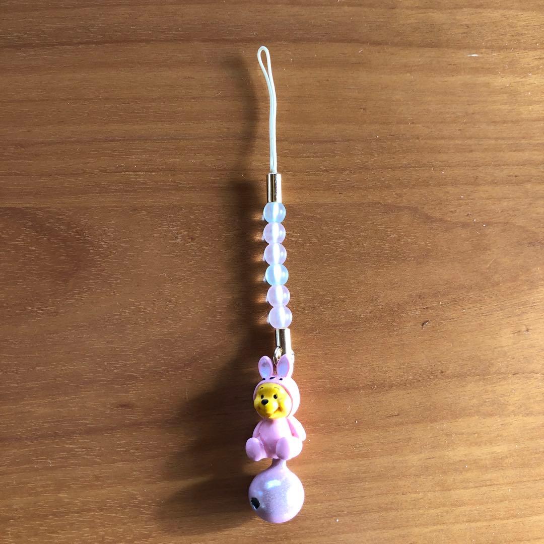 根付け　くまのプーさん（フルーツ着ぐるみ、アニマル着ぐるみ）【４個セット】