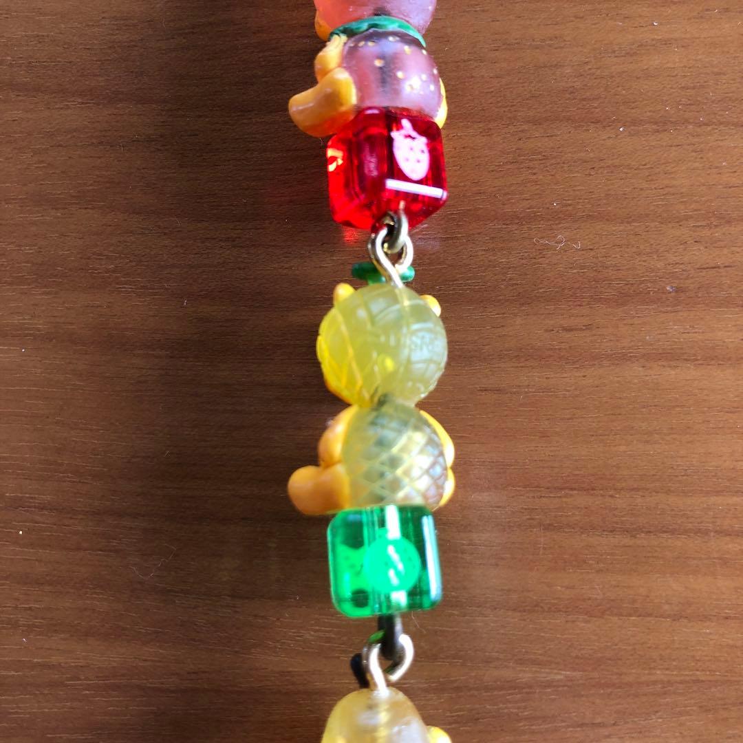 根付け　くまのプーさん（フルーツ着ぐるみ、アニマル着ぐるみ）【４個セット】