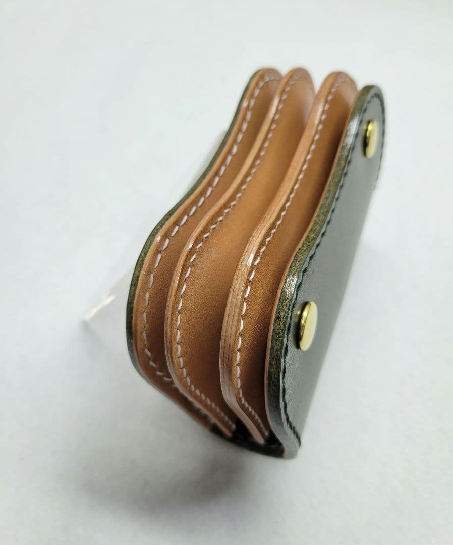 小銭入れ　ケース　財布　ハンドメイド　レザークラフト　コンパクト財布