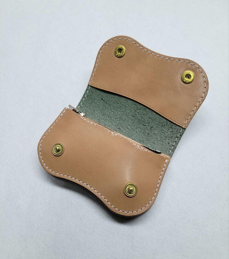 小銭入れ　ケース　財布　ハンドメイド　レザークラフト　コンパクト財布