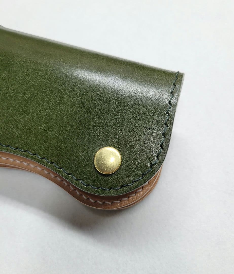 小銭入れ　ケース　財布　ハンドメイド　レザークラフト　コンパクト財布