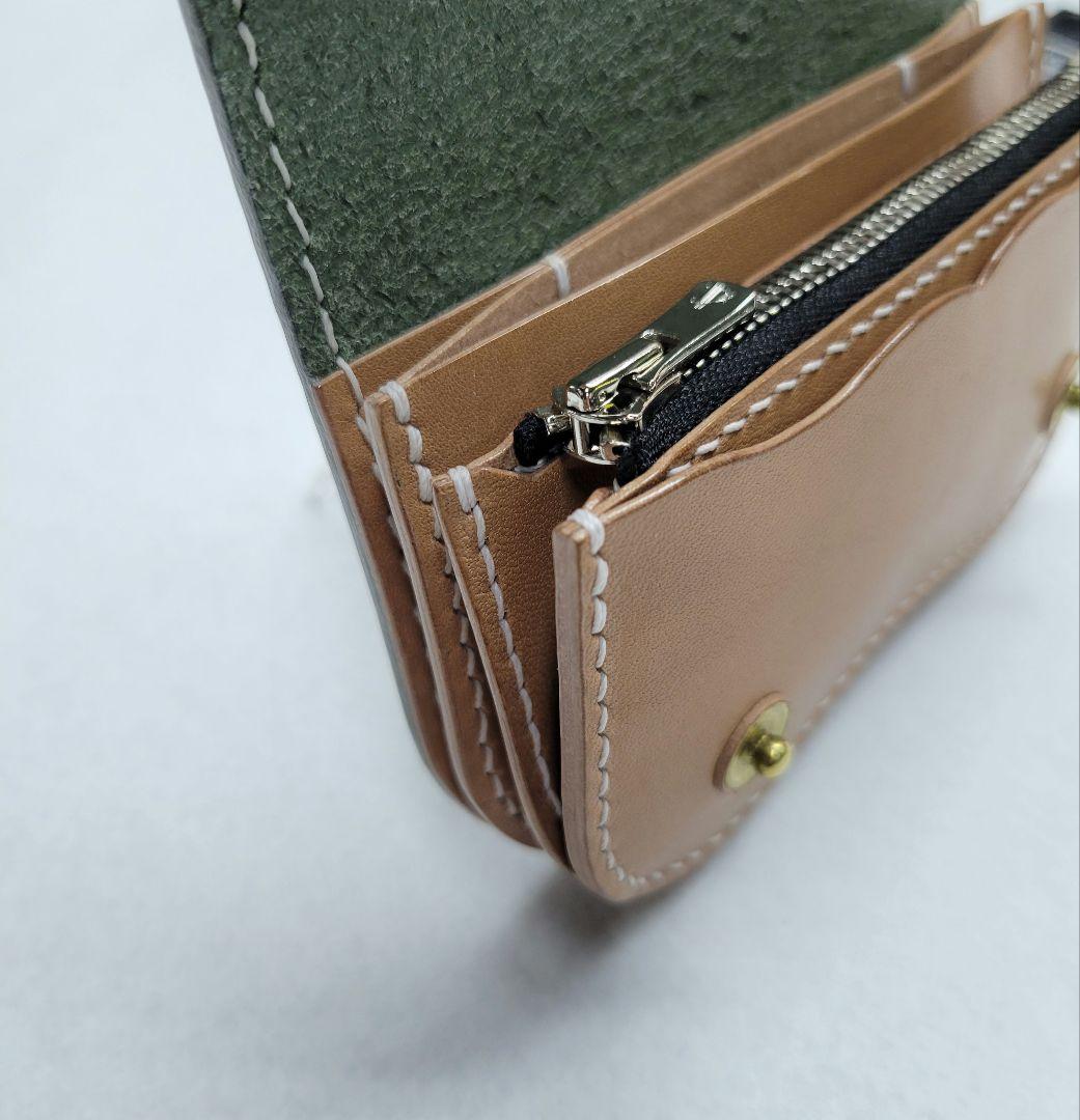 小銭入れ　ケース　財布　ハンドメイド　レザークラフト　コンパクト財布