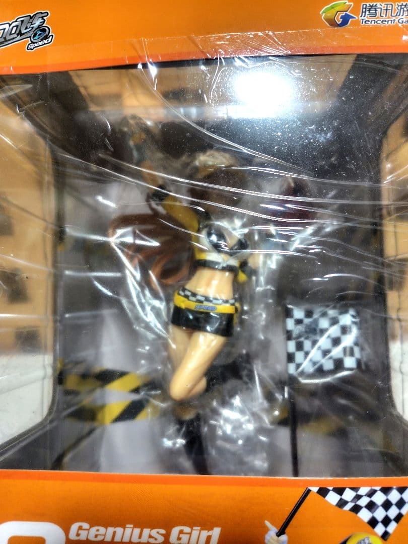 『QQ飛車』のキャラクター「オレンジ」美品 1/8スケール フィギュア　開封品