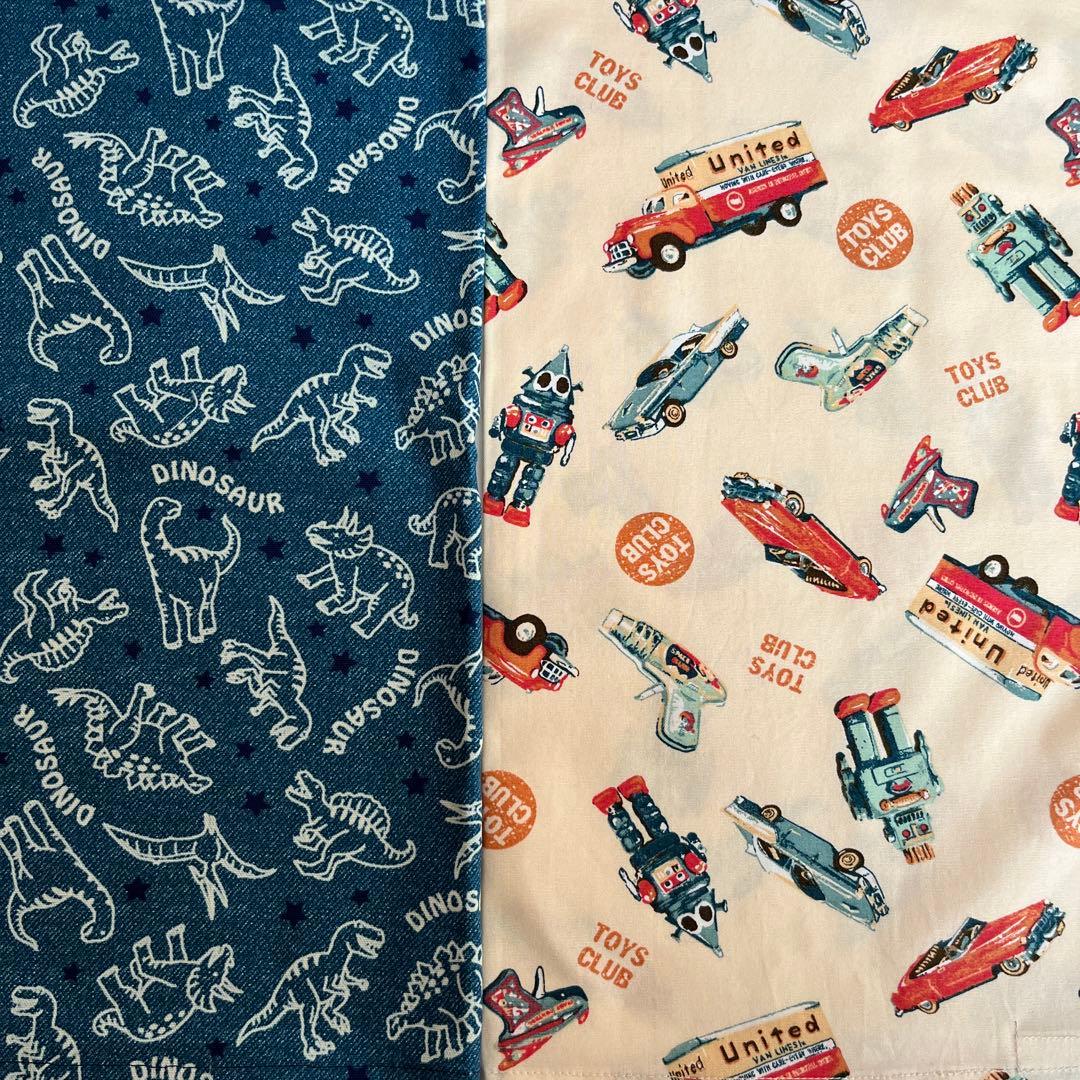 R2⭐︎ランチマット　40×50 ネームラベル付　４枚セット　恐竜　宇宙　昆虫