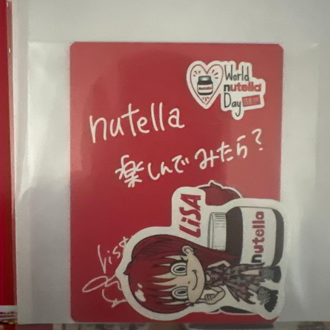 【新品】LiSA Nutella ヌテラ 限定コラボボックス ステッカー カード