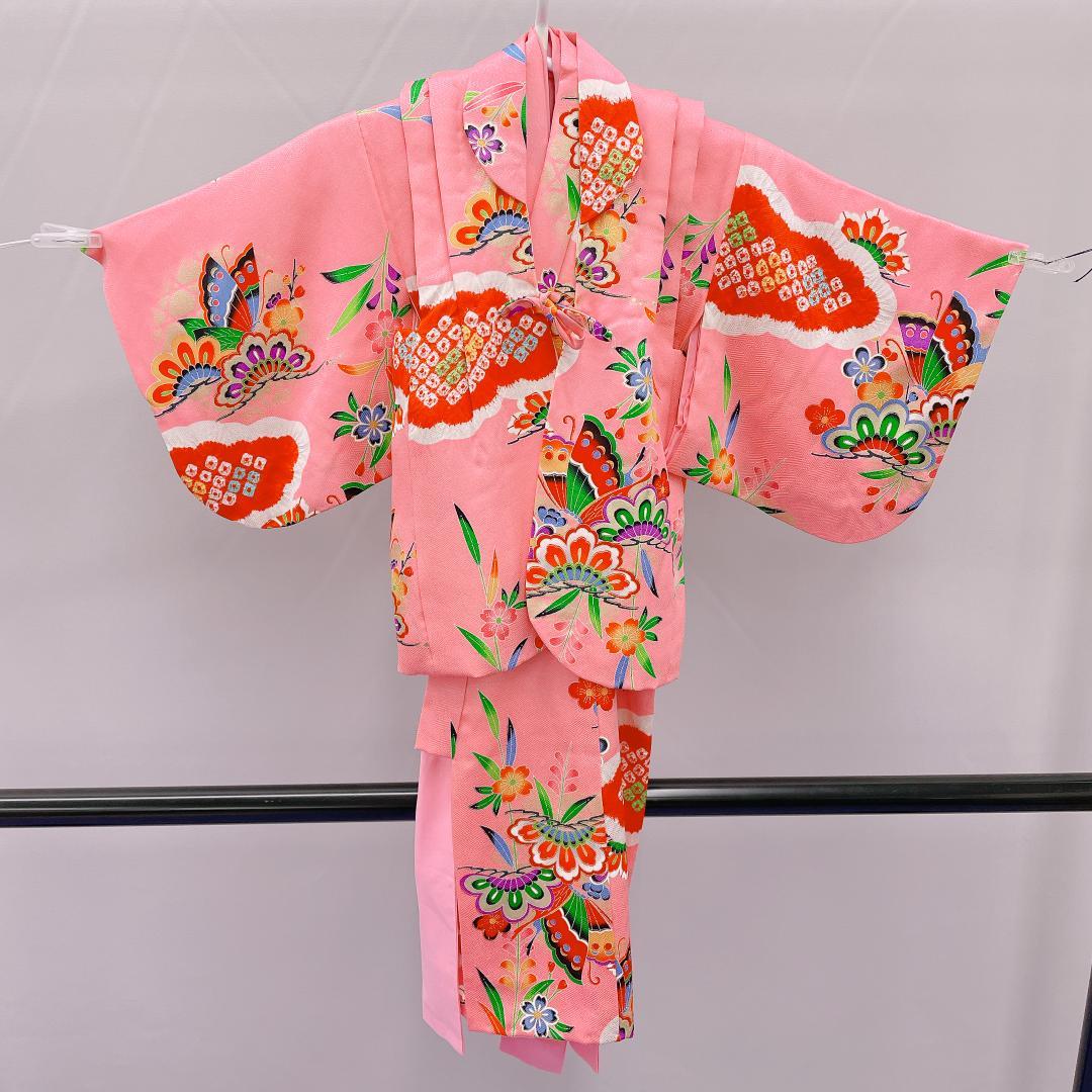 ★4196★ 被布セット アンサンブル 女の子 着物 襦袢 一つ身