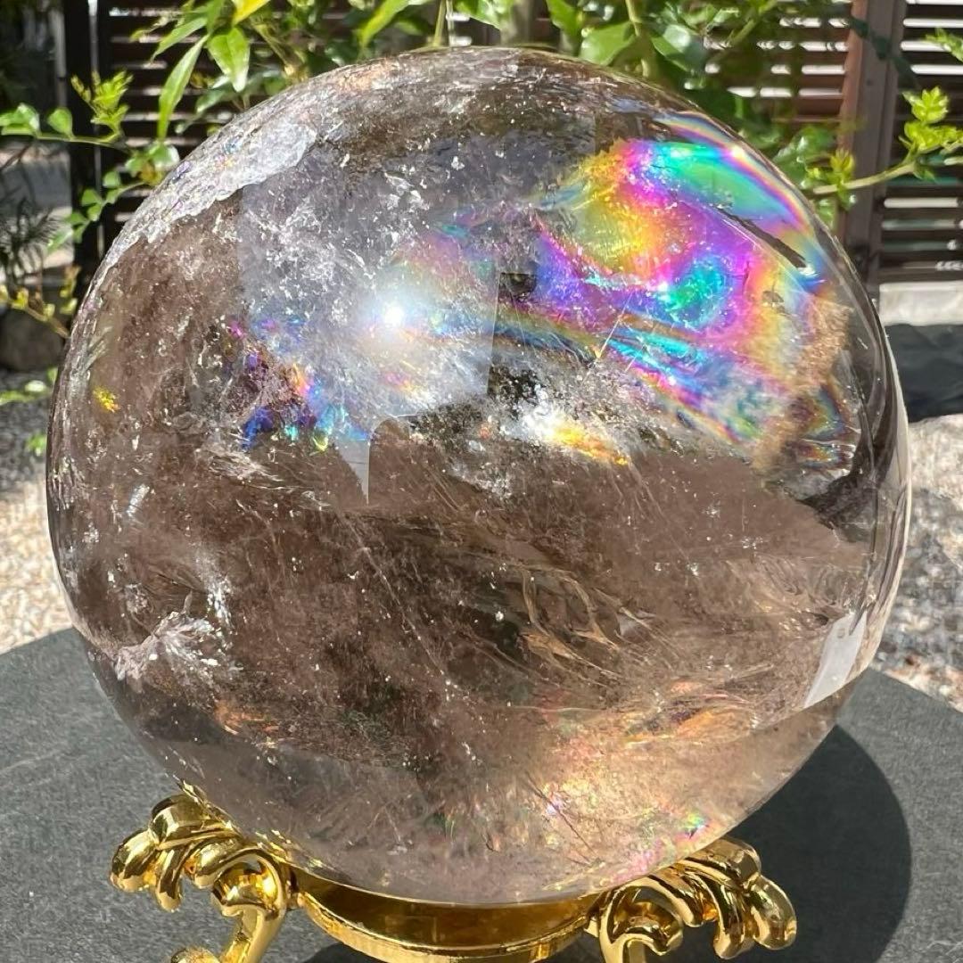 ✳️専用‼️☆激凄美宝珠☆極上別格品☆スモーキークォーツ 丸玉 天然石 煙水晶 原石