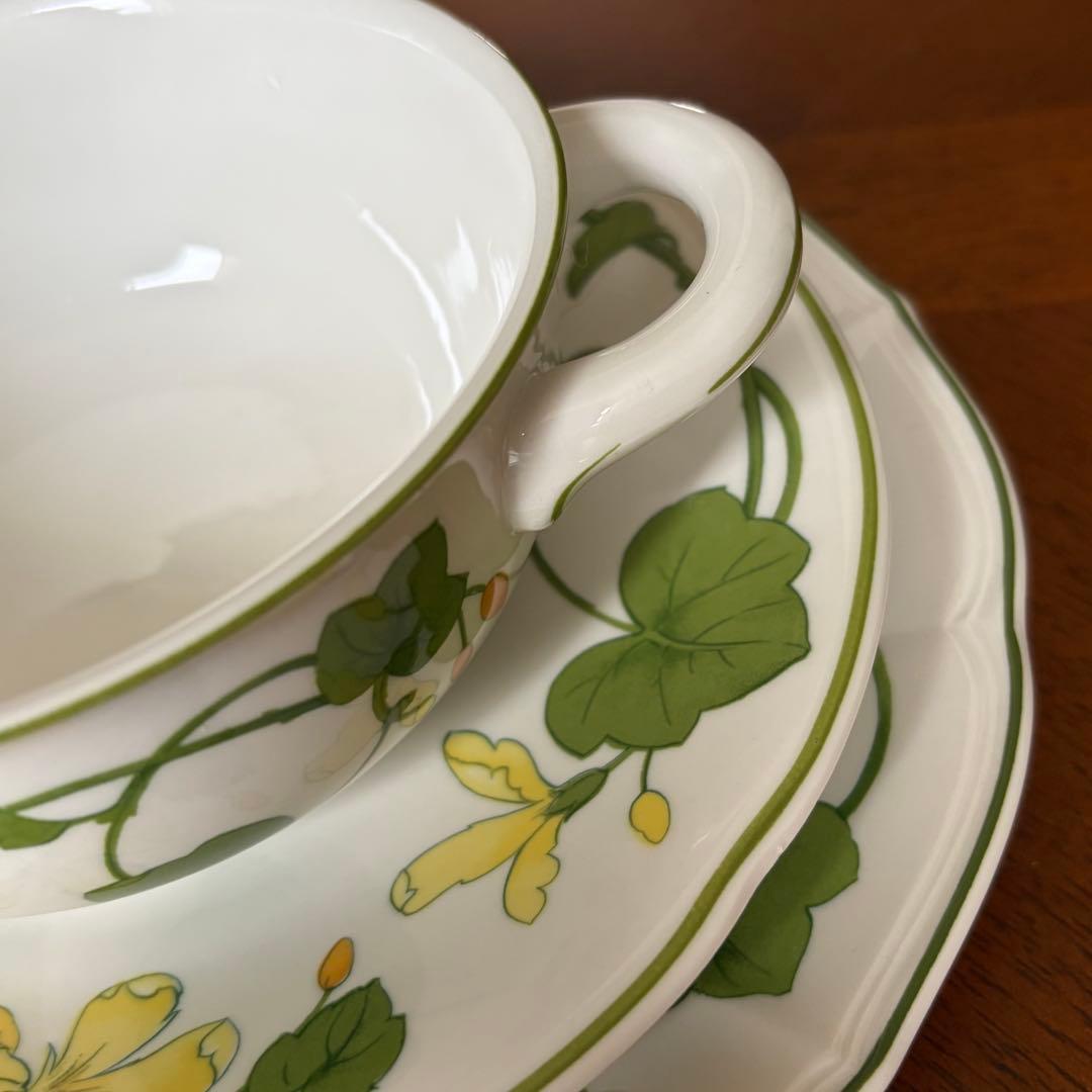 【レア美品】ドイツ製　ビレロイ＆ボッホ★ゼラニウムマルバ★ダブルハンドルトリオ