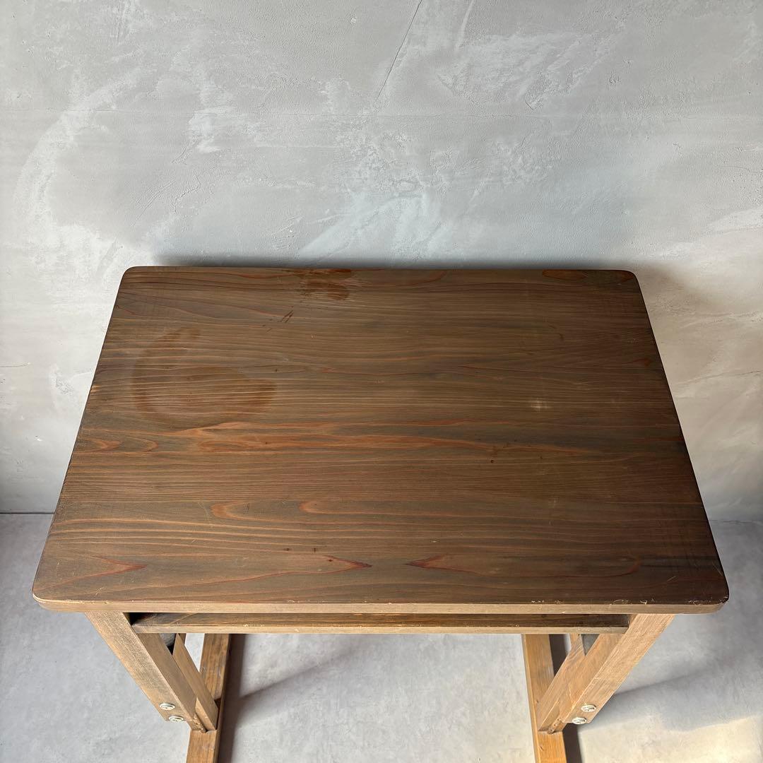 木製 スクールデスク 小学校 机 高さ調節可能 国産 日本製