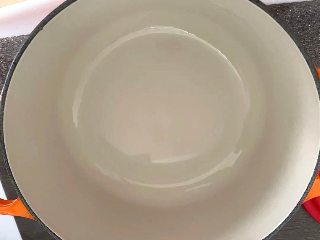 【LE CREUSET 】オレンジと赤のグラデーション　20㎝