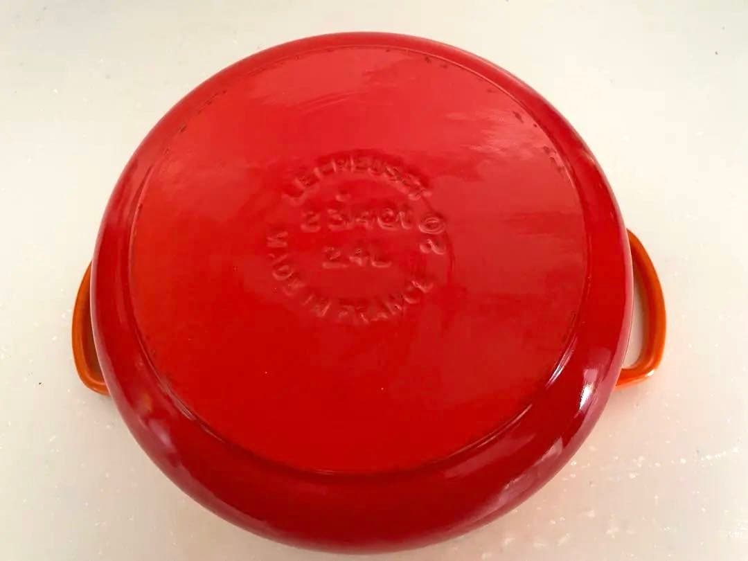 【LE CREUSET 】オレンジと赤のグラデーション　20㎝