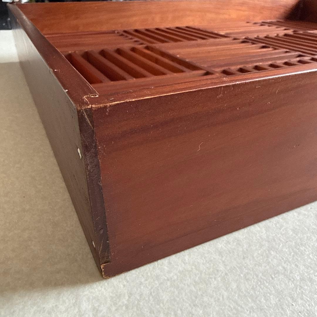 木製 格子 飾り棚　ディスプレイ棚 レトロ インテリア