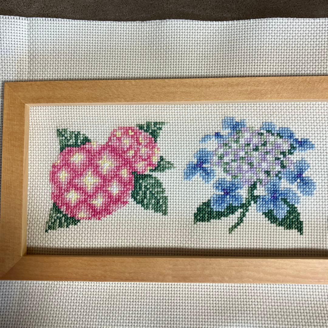 ホビーラホビーレクロスステッチ　あじさい 完成品