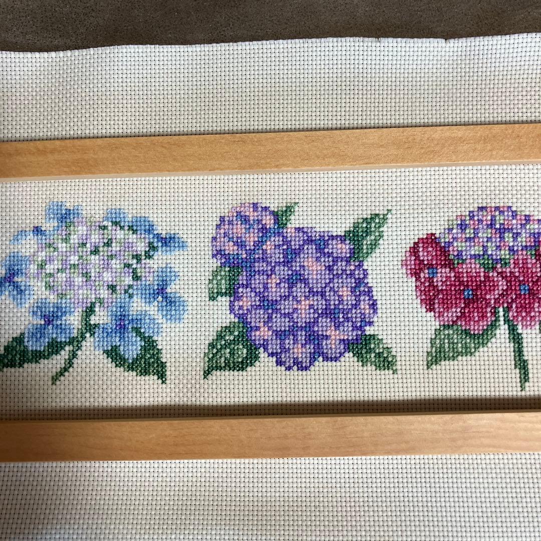 ホビーラホビーレクロスステッチ　あじさい 完成品