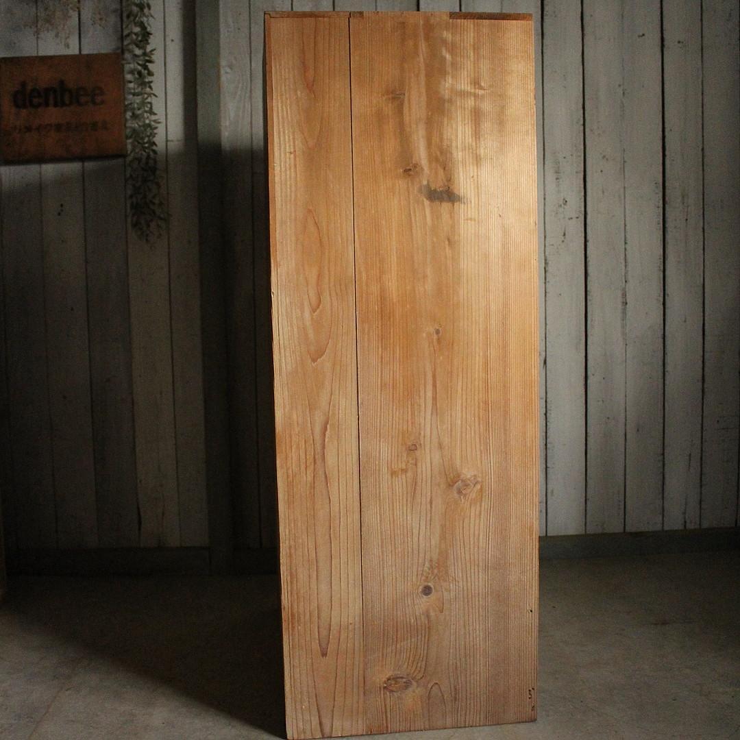 古い木枠のガラス戸棚×木製引き出し　食器棚　水屋　キャビネット　古家具　古民家