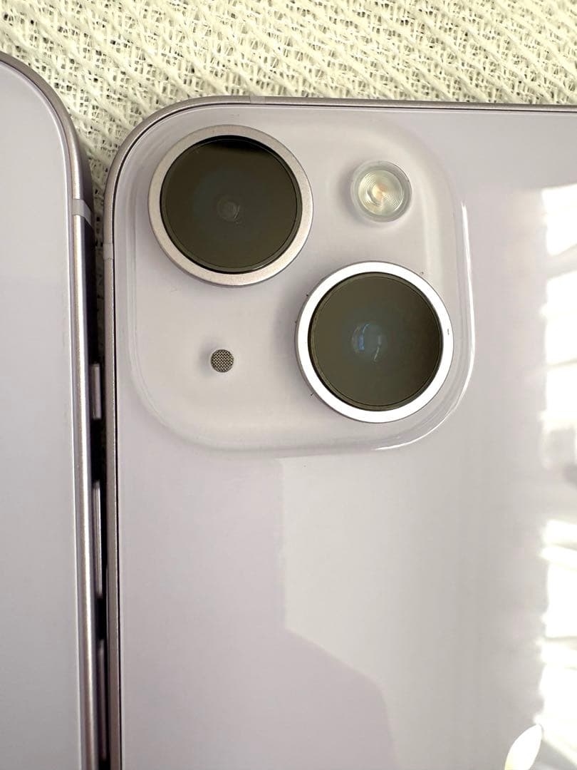 Apple iPhone14【2台セット】128GB パープル　充電器付き 美品