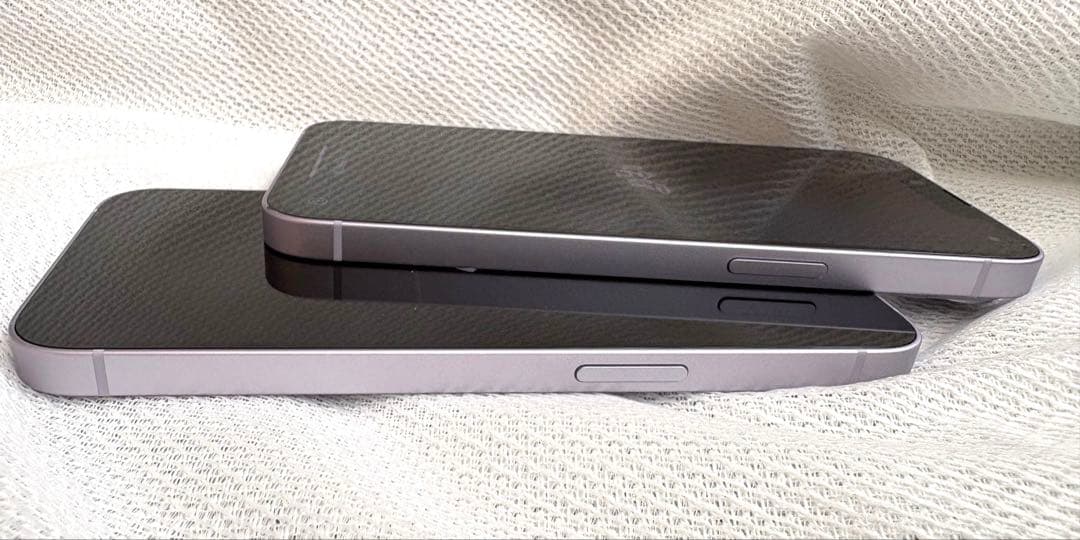 Apple iPhone14【2台セット】128GB パープル　充電器付き 美品