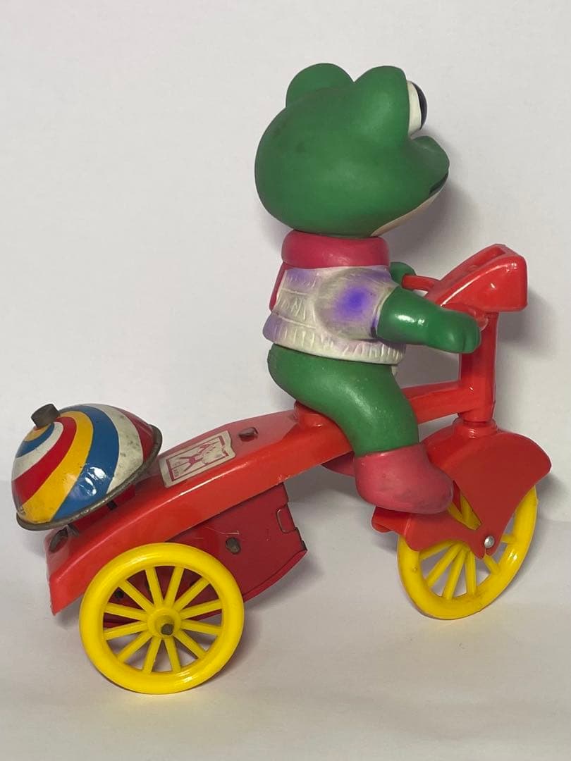 【当時物】 木馬座 ケロヨン三輪車 14cm