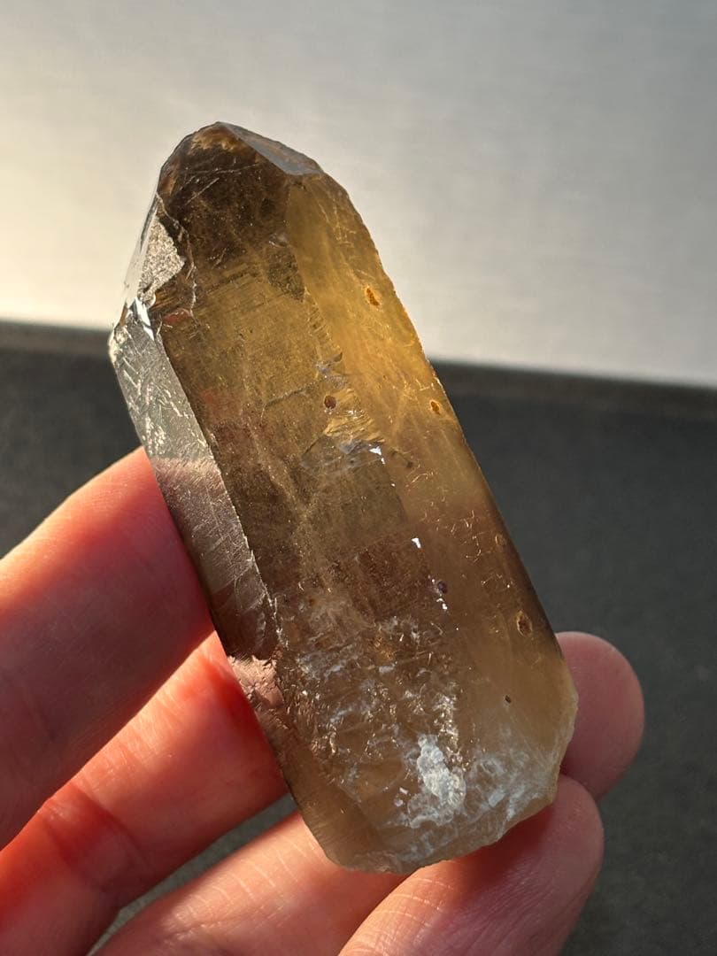 音がレア　スペサルティンガーネットインシトリン　スモーキーシトリン　69g