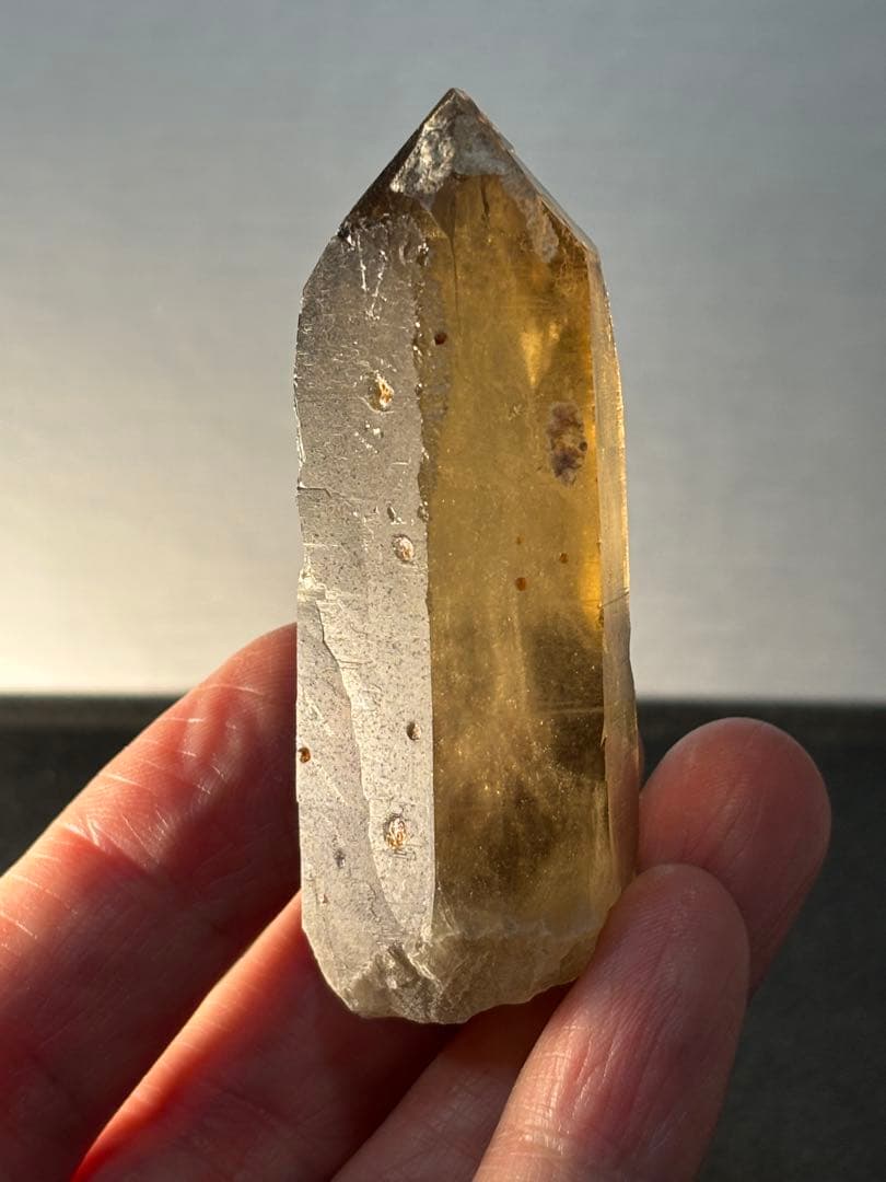 音がレア　スペサルティンガーネットインシトリン　スモーキーシトリン　69g