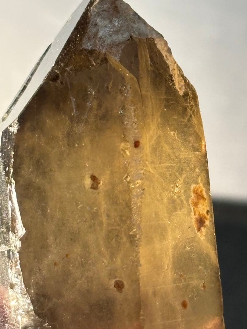 音がレア　スペサルティンガーネットインシトリン　スモーキーシトリン　69g