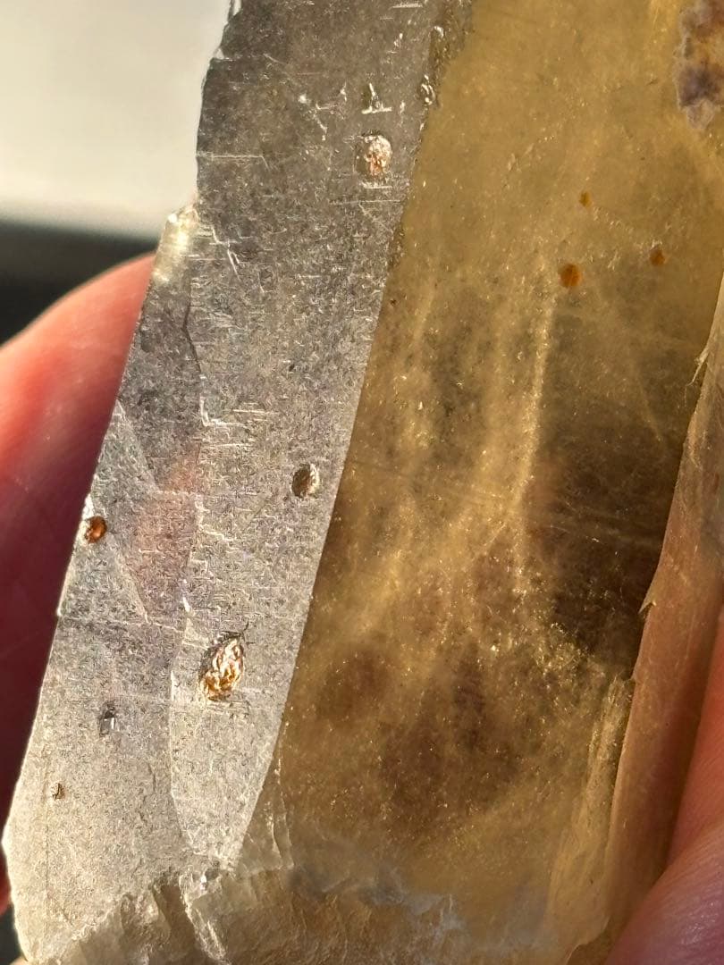 音がレア　スペサルティンガーネットインシトリン　スモーキーシトリン　69g