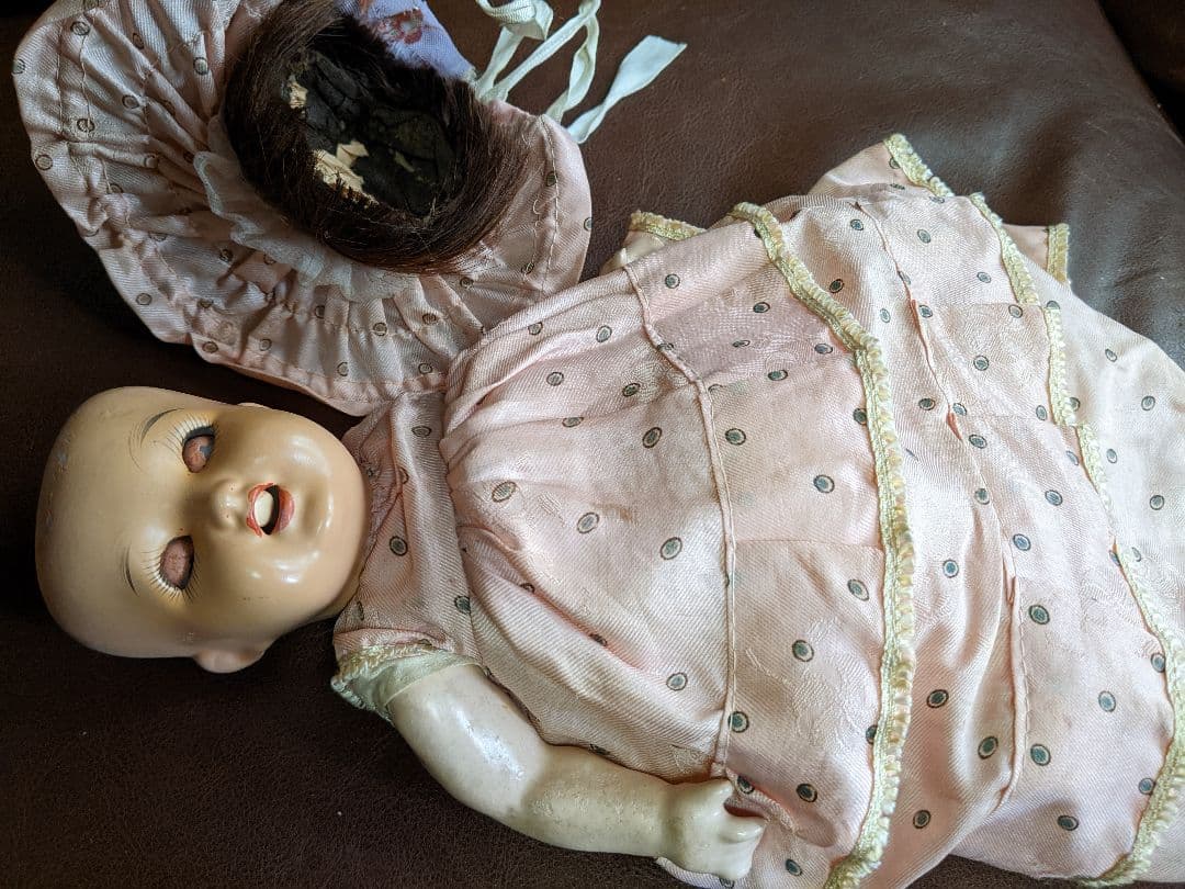 戦前　アンティークビスクドール　サカイ　サクラビスク　28cm
