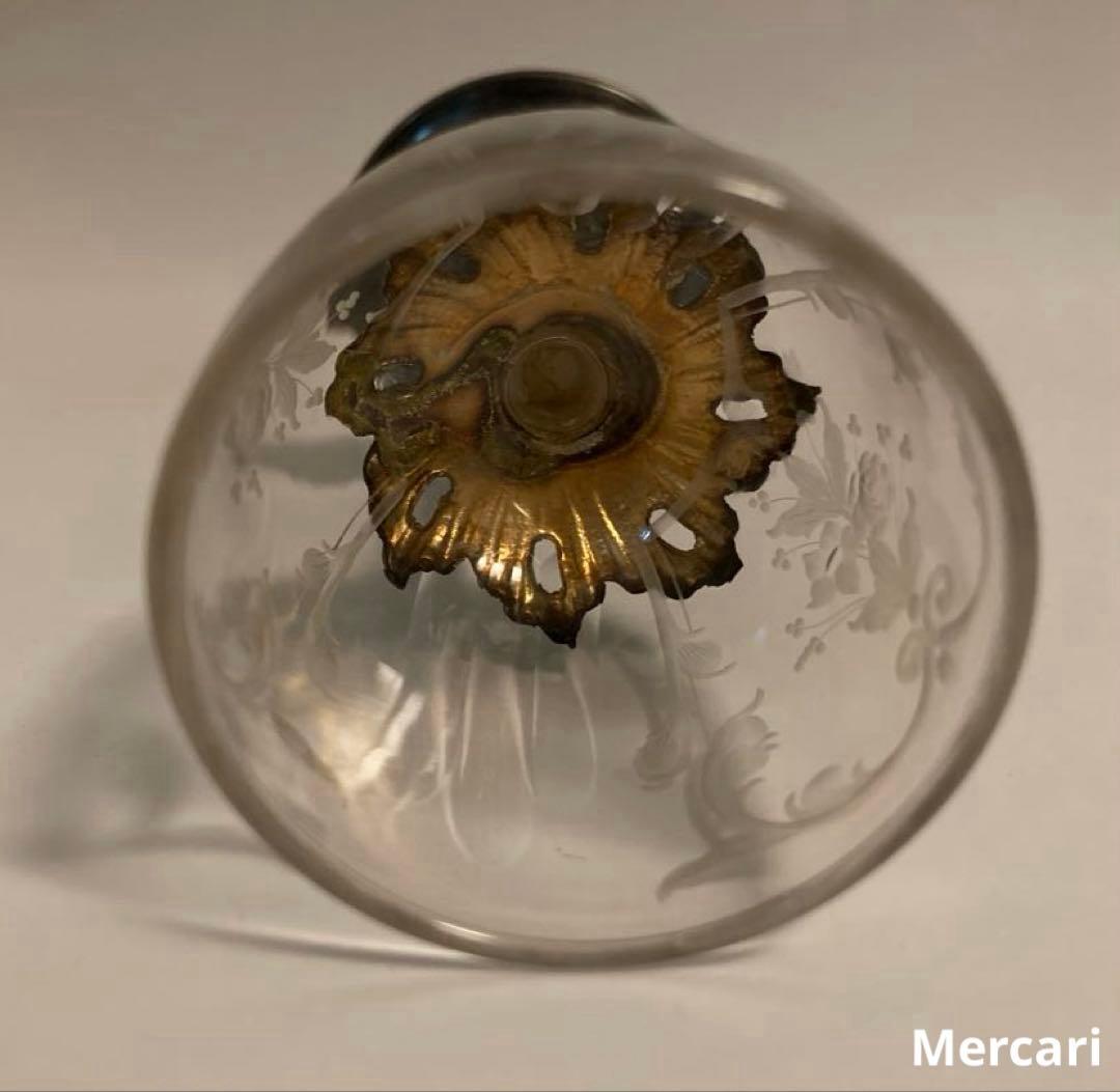 【希少】リキュールグラス　アンティーク　エッジング