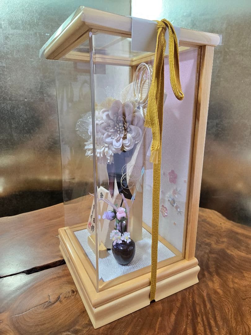 【展示品限り】正月飾り　羽子板　ケース飾り　※閉店セール　H26