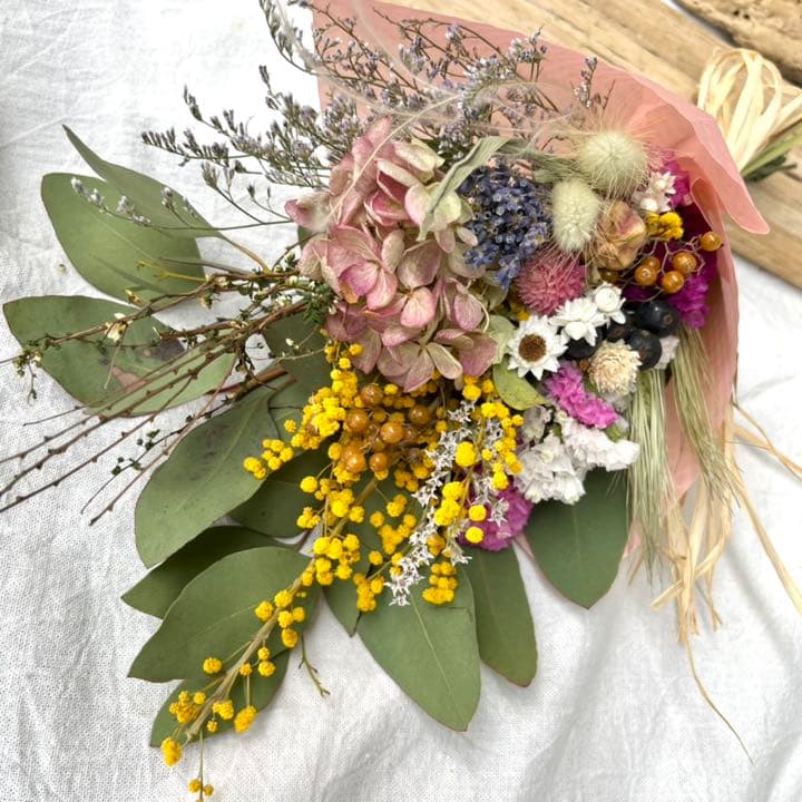 華やかスワッグ、ブーケ