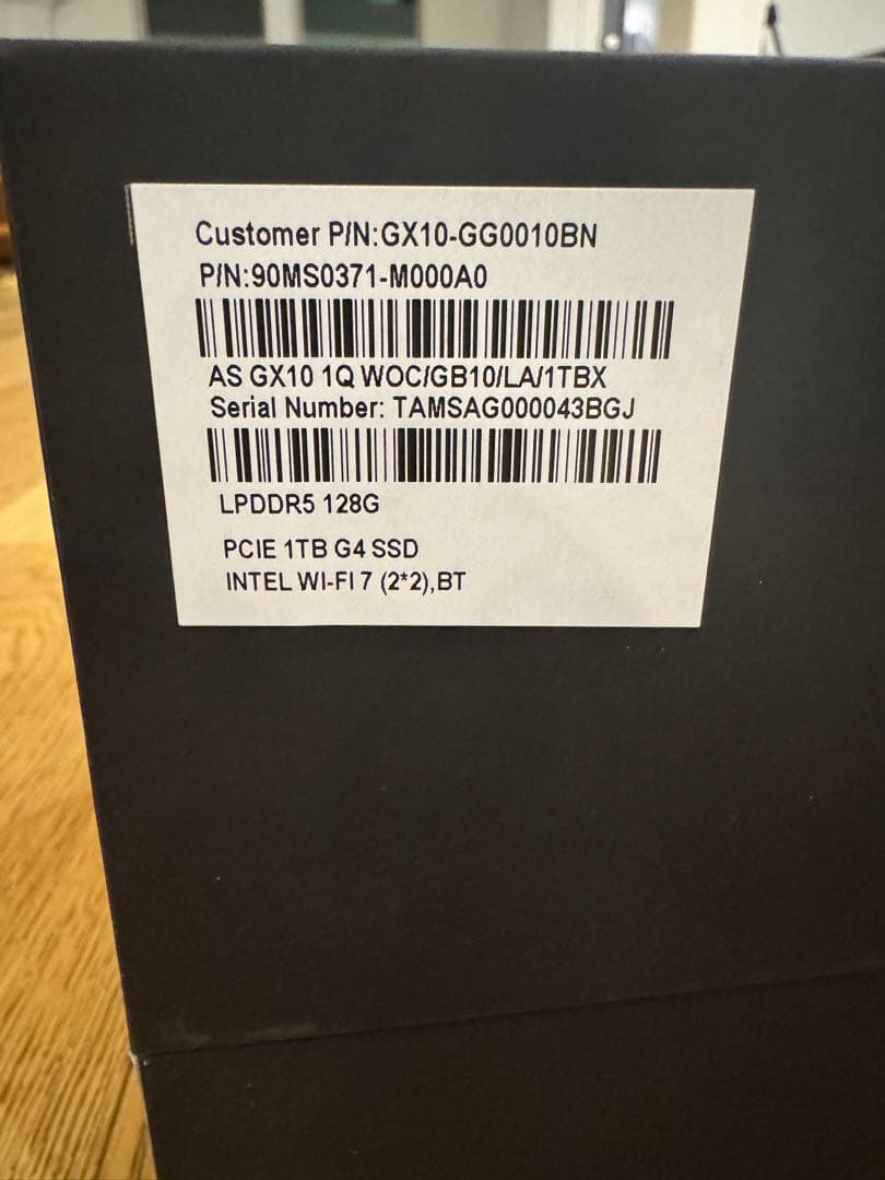 【新品・未開封】ASUS ASCENT GX10 DGX SPARK OEM