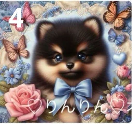 ★オーダーページ★ハンカチ　パッチワーク　ポメラニアン柄5/17