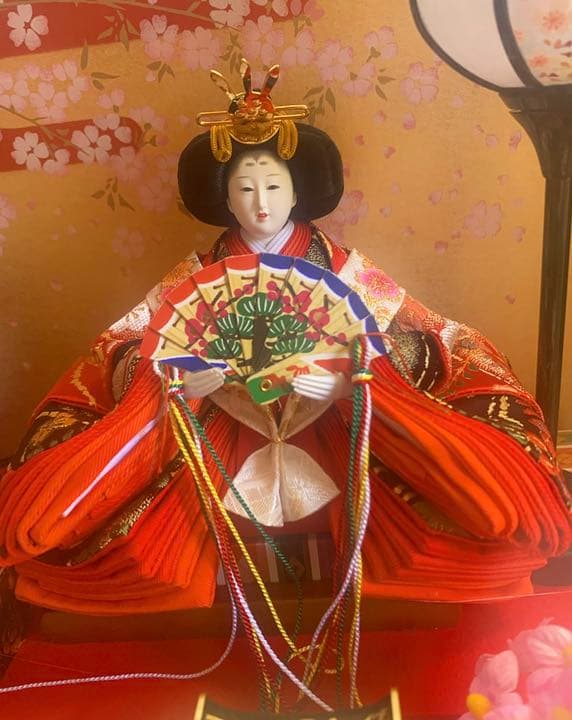 雛人形　芥子/衣装着親王ケース入り　オルゴール灯り付き