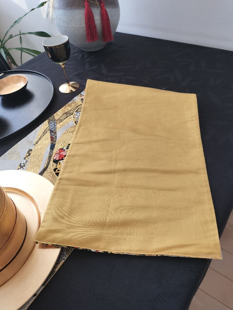 A974★逸品‼️豪華刺繍‼️お祝い‼️テーブルランナー2m9cm