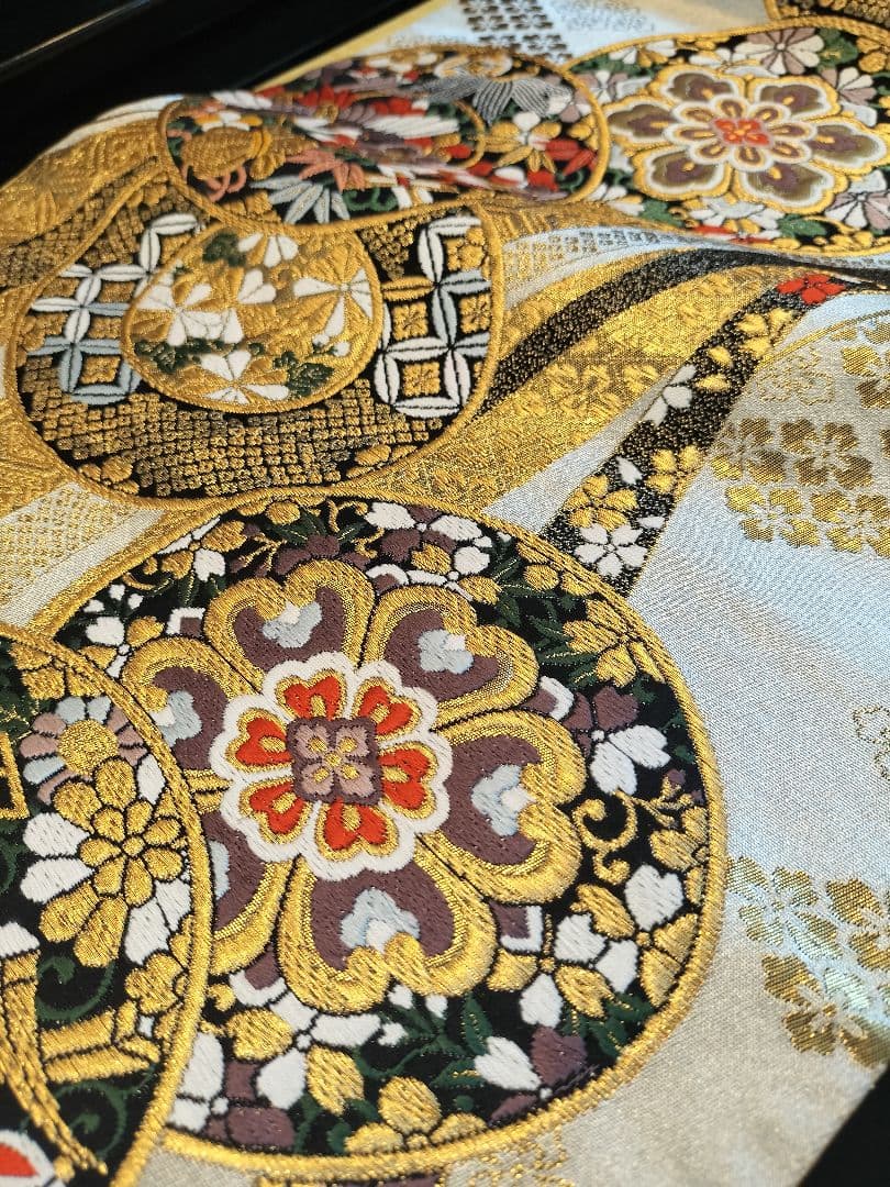 A974★逸品‼️豪華刺繍‼️お祝い‼️テーブルランナー2m9cm